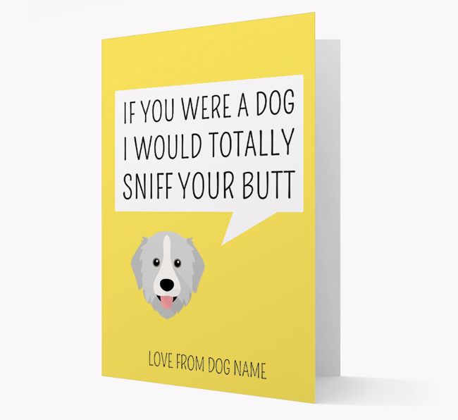 Personalized 'I'd Sniff Your Bum' Card